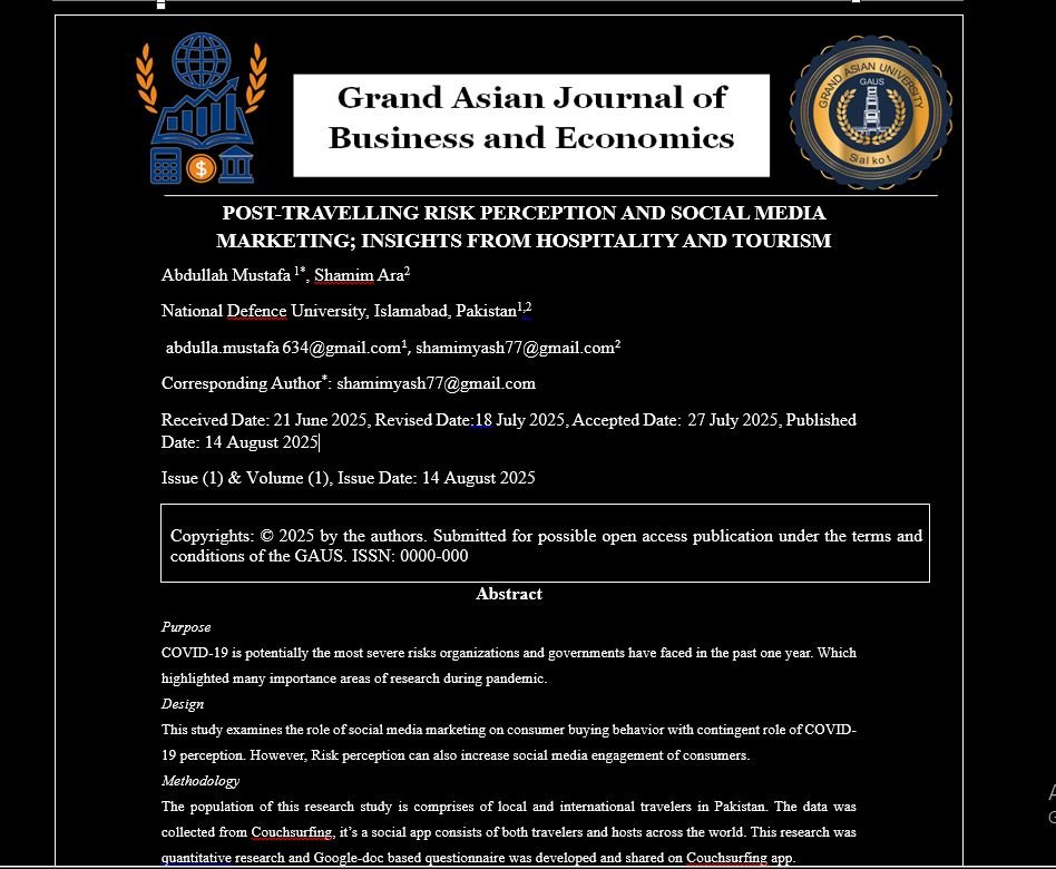 					View Vol. 1 No. 1 (2025): Grand Asian Journal of Business & Economics (GJBE)
				